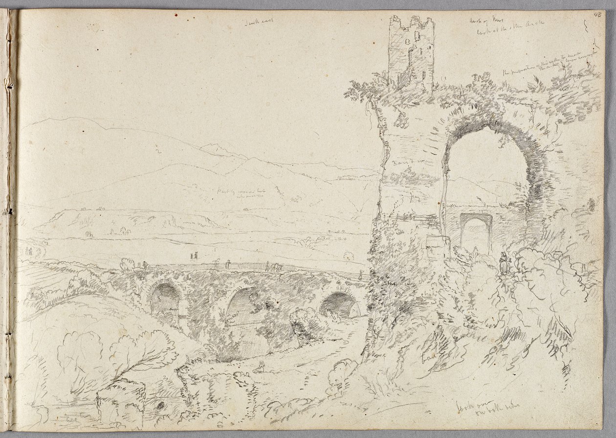Una vista cerca de Tívoli (Mañana) de Thomas Cole
