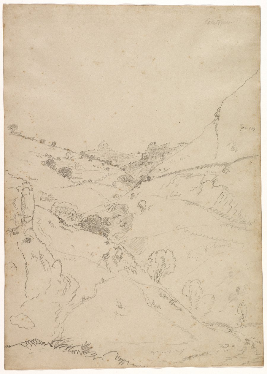 Calatafimi, Sicilia, 1842 de Thomas Cole