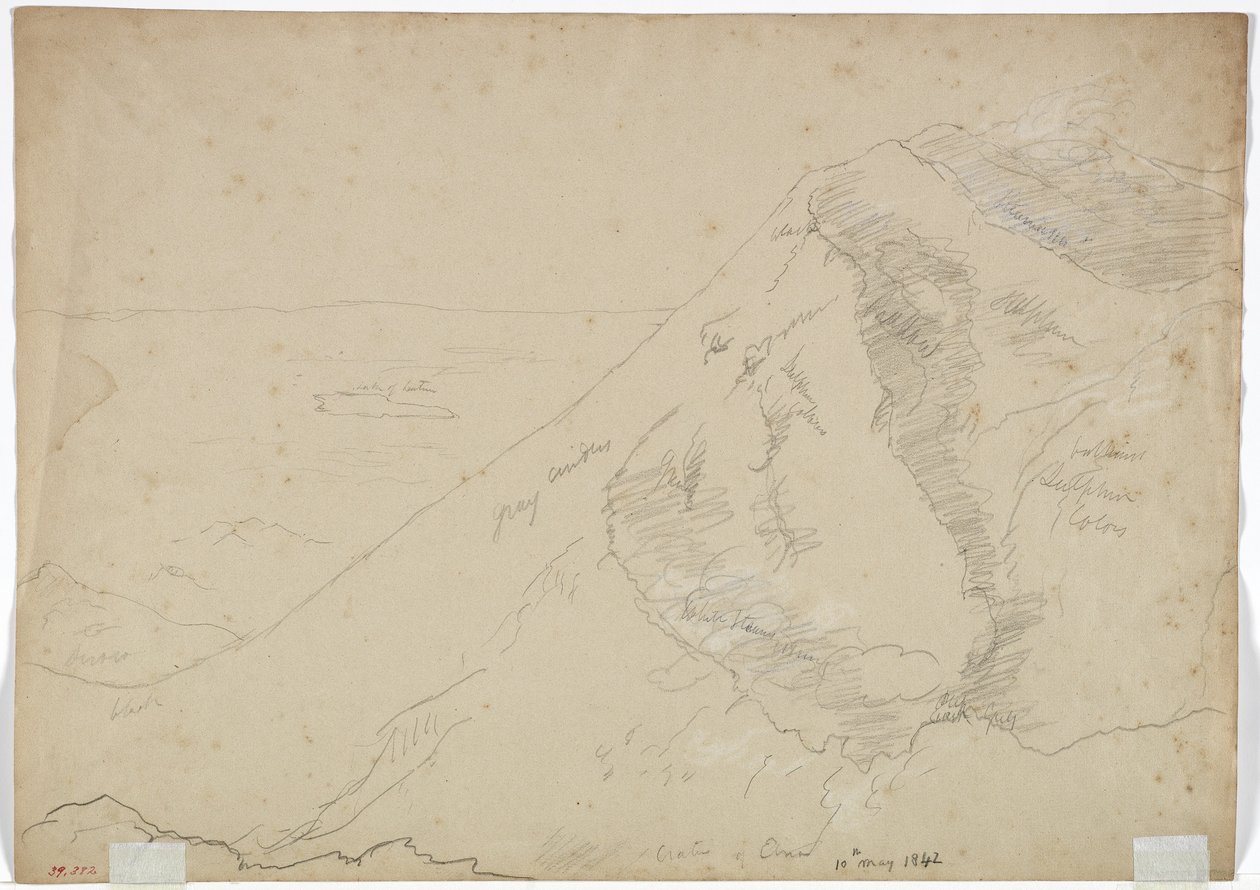 Cráter del Monte Etna, 1842 de Thomas Cole