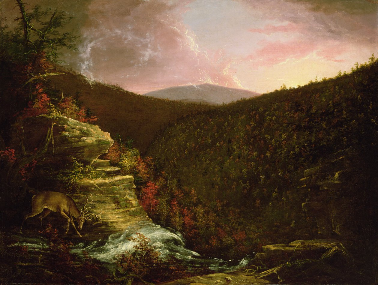 Desde la cima de las cataratas de Kaaterskill, 1826 de Thomas Cole