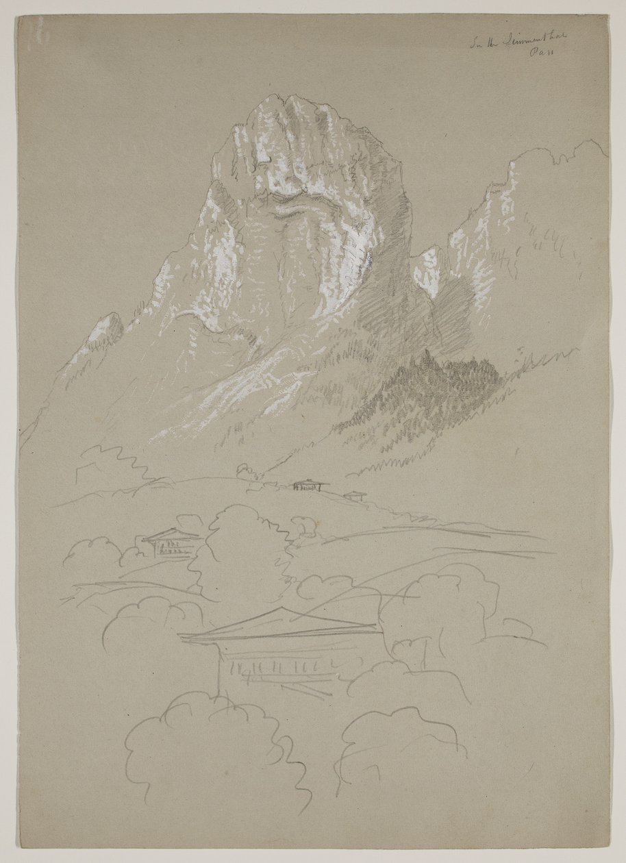 En el Simmental, Suiza, 1841 de Thomas Cole