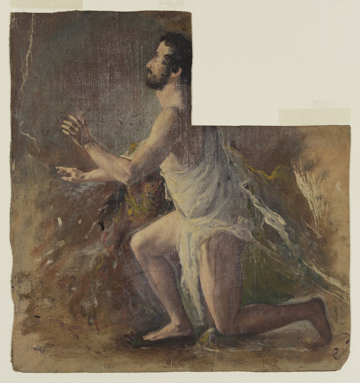 Figura Masculina Arrodillada de Thomas Cole