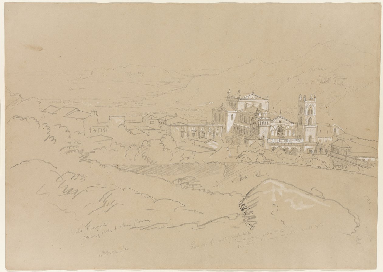 Monreale, Sicilia, 1842 de Thomas Cole