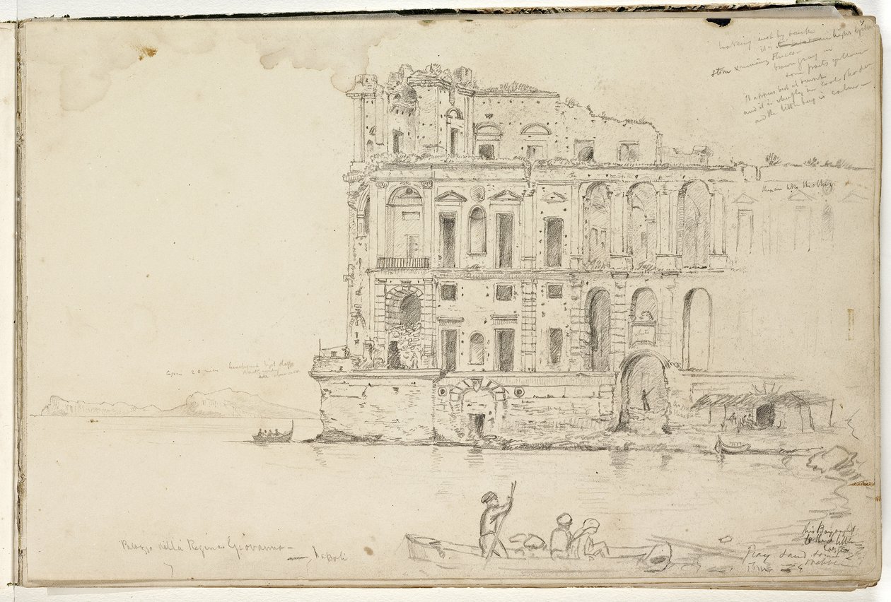 Palazzo della Regina Giovanna, Nápoles de Thomas Cole