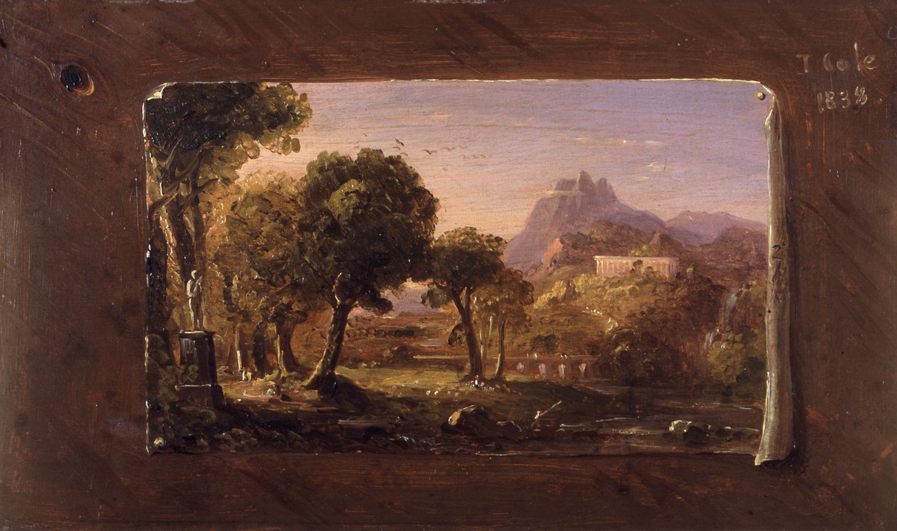 Estudio para Sueño de Arcadia, 1838 de Thomas Cole