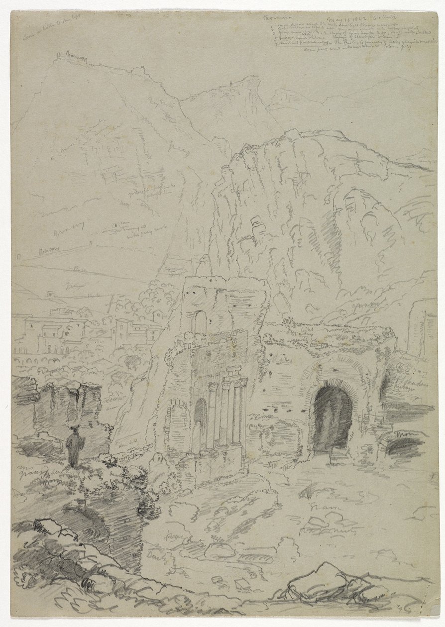 Taormina, Sicilia, 1842 de Thomas Cole