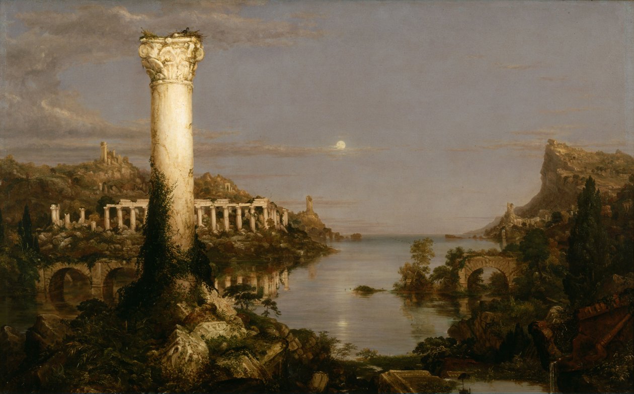 El curso del imperio. Desolación de Thomas Cole