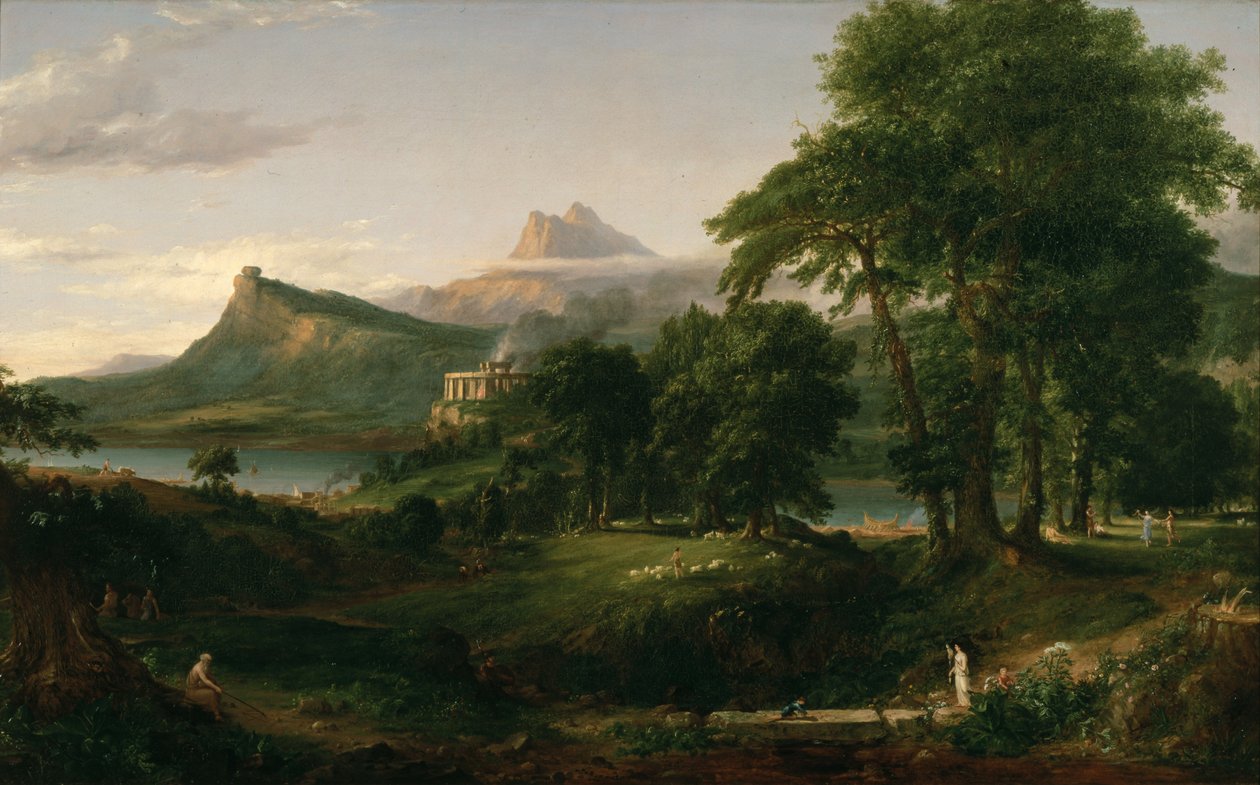 El curso del imperio: El estado arcadio o pastoral de Thomas Cole
