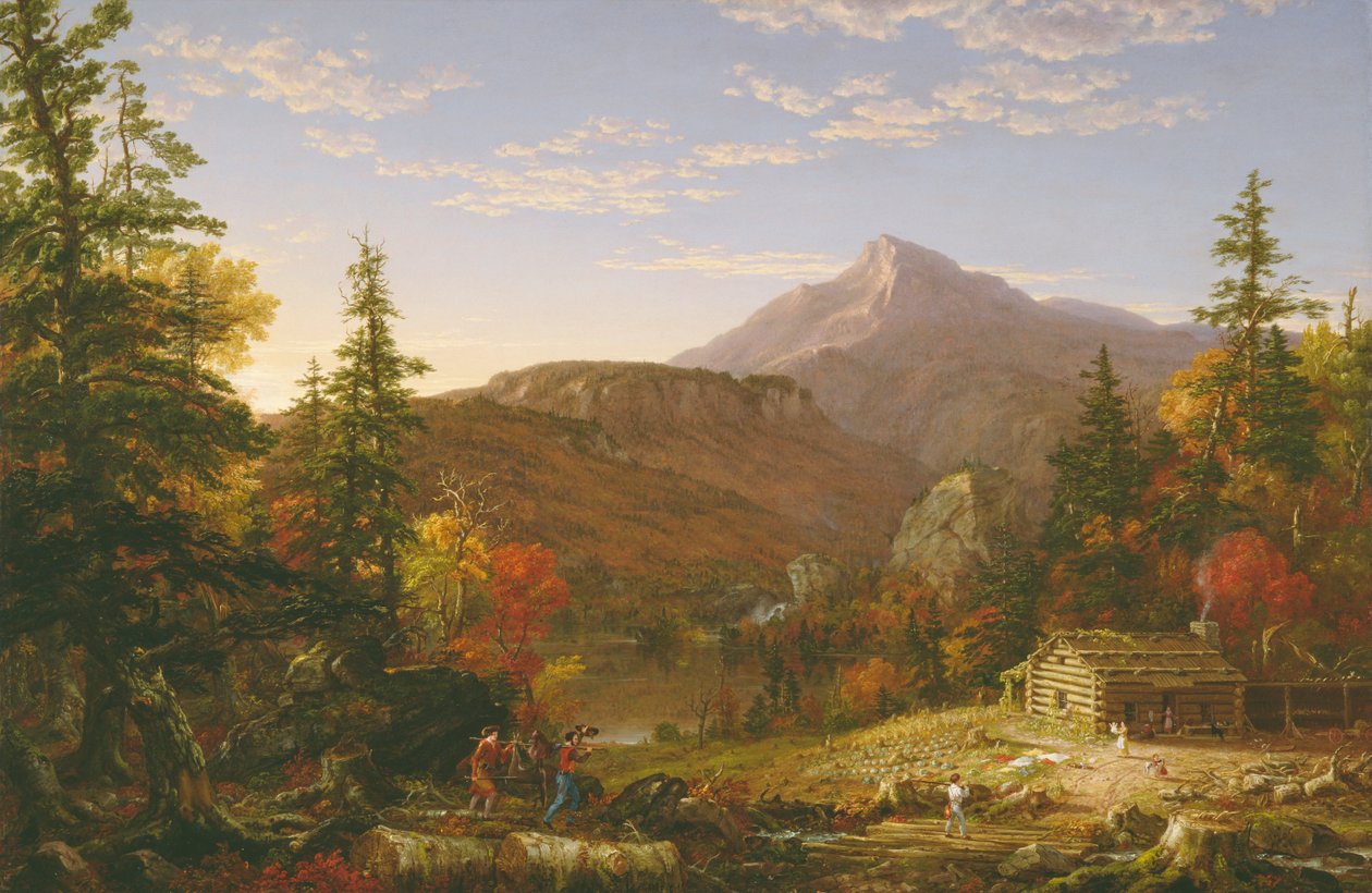 El regreso del cazador de Thomas Cole