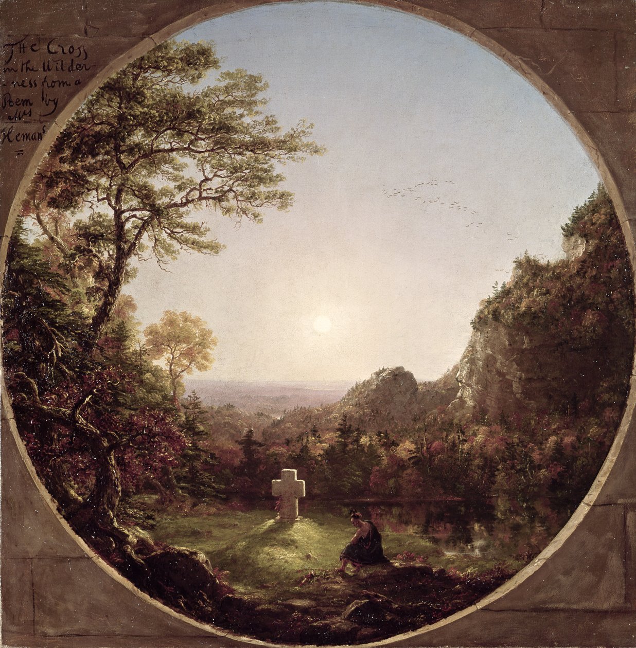 La cruz solitaria, 1845 de Thomas Cole