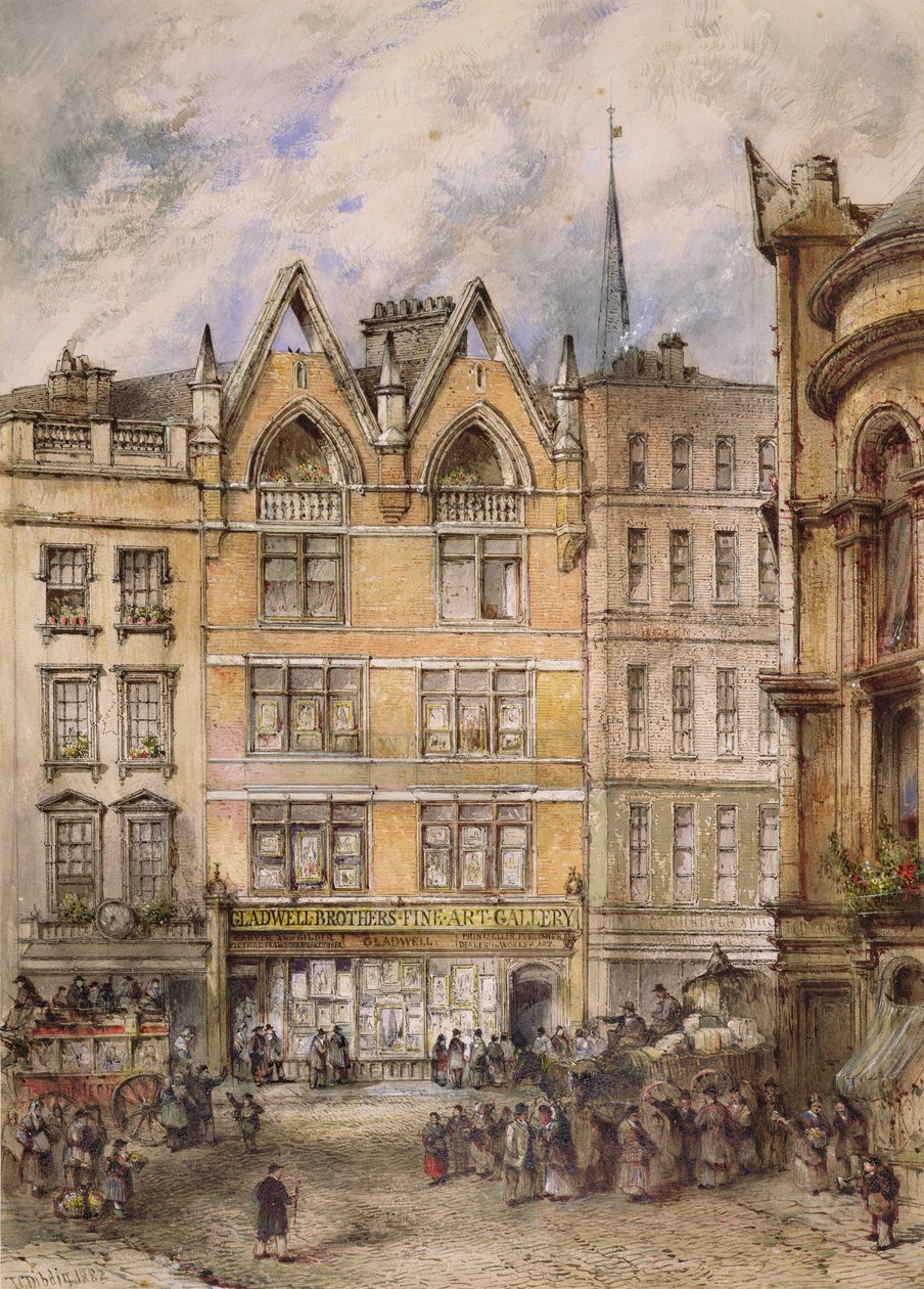 Vista de Gracechurch Street, 1882 de Thomas Colman Dibdin