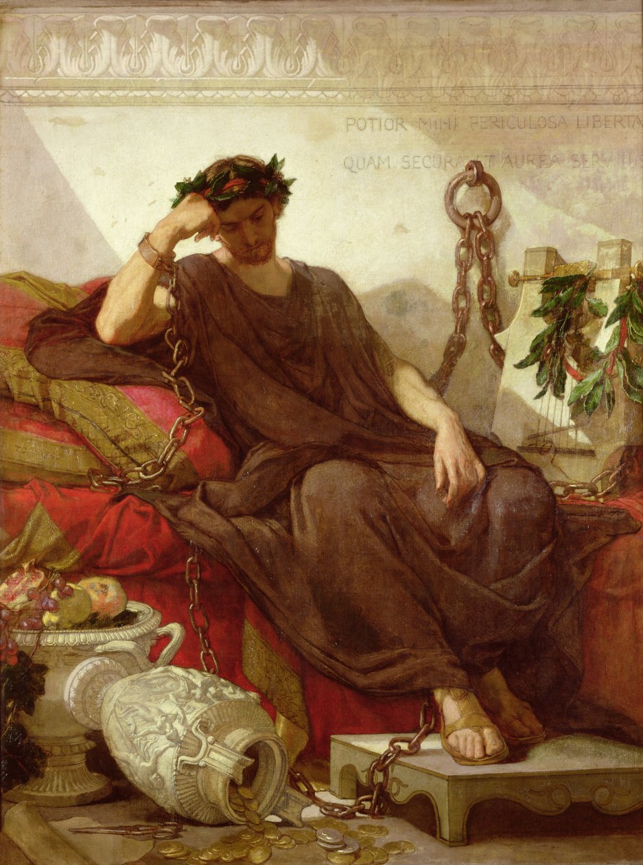 Damocles, 1866 de Thomas Couture