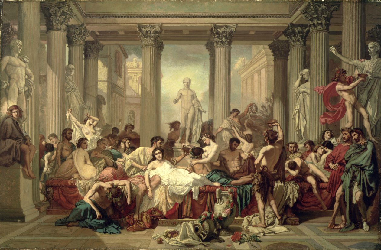 Los romanos de la decadencia, 1847 de Thomas Couture