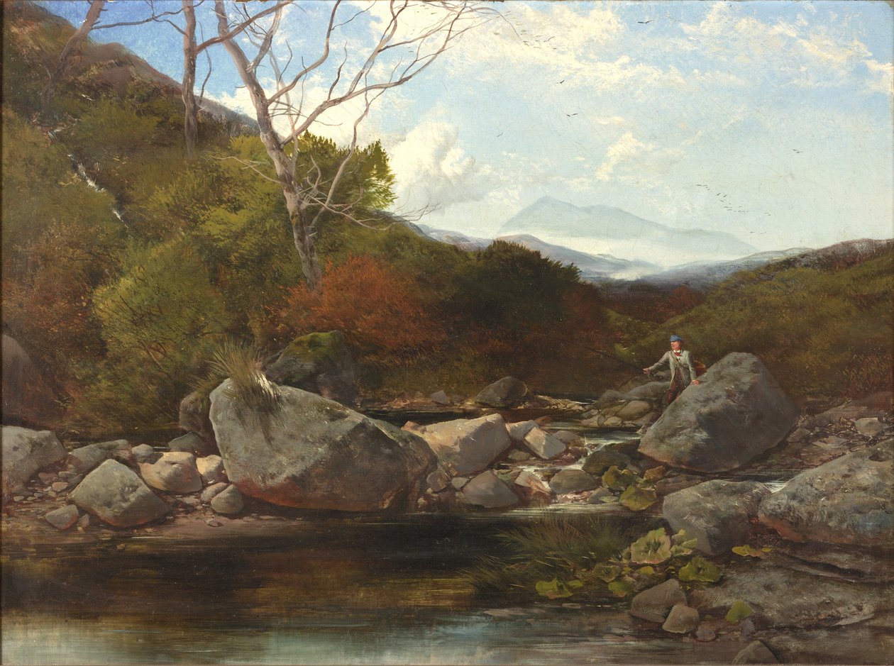 Un arroyo de truchas de Thomas Creswick