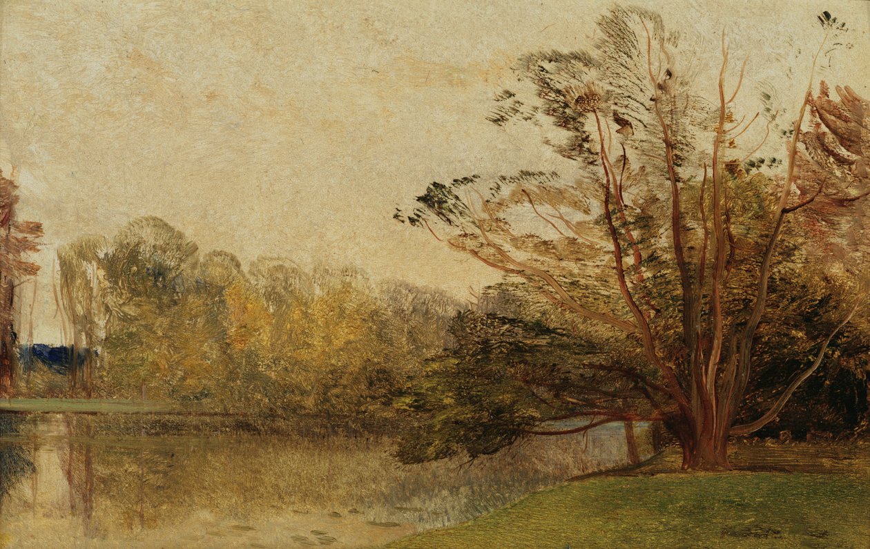 Vista en Painshill Park, Surrey de Thomas Creswick