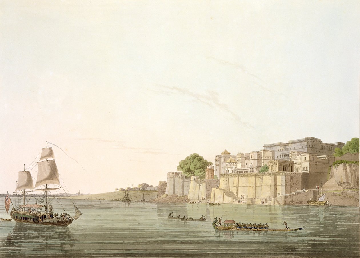 Ramnugur, cerca de Benarés, en el río Ganges, de 