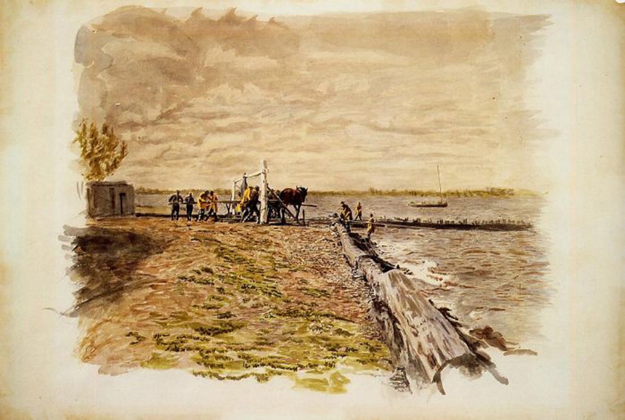 Dibujando el Sena de Thomas Eakins