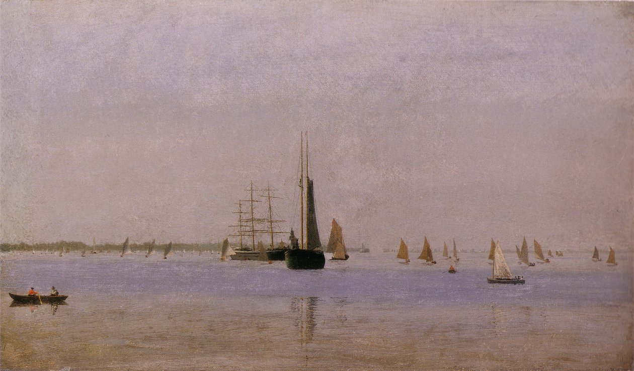 Barcos y veleros en el Delaware de Thomas Eakins