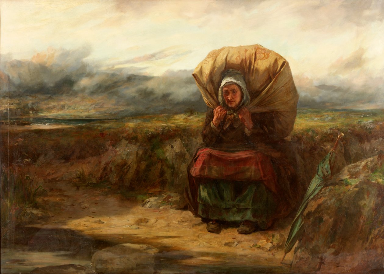 Y con la carga de muchos años, 1888 de Thomas Faed