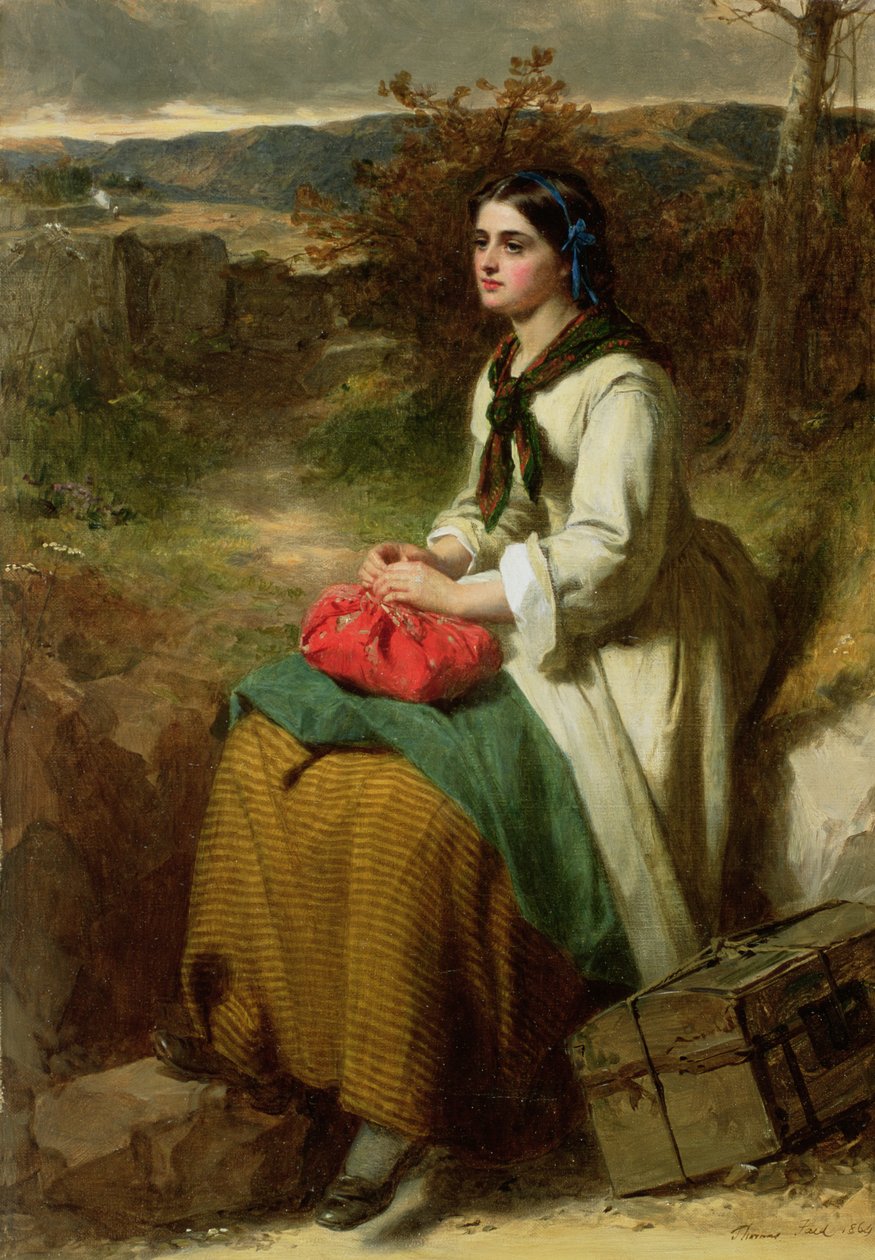 La mudanza de Lucy, 1864 de Thomas Faed