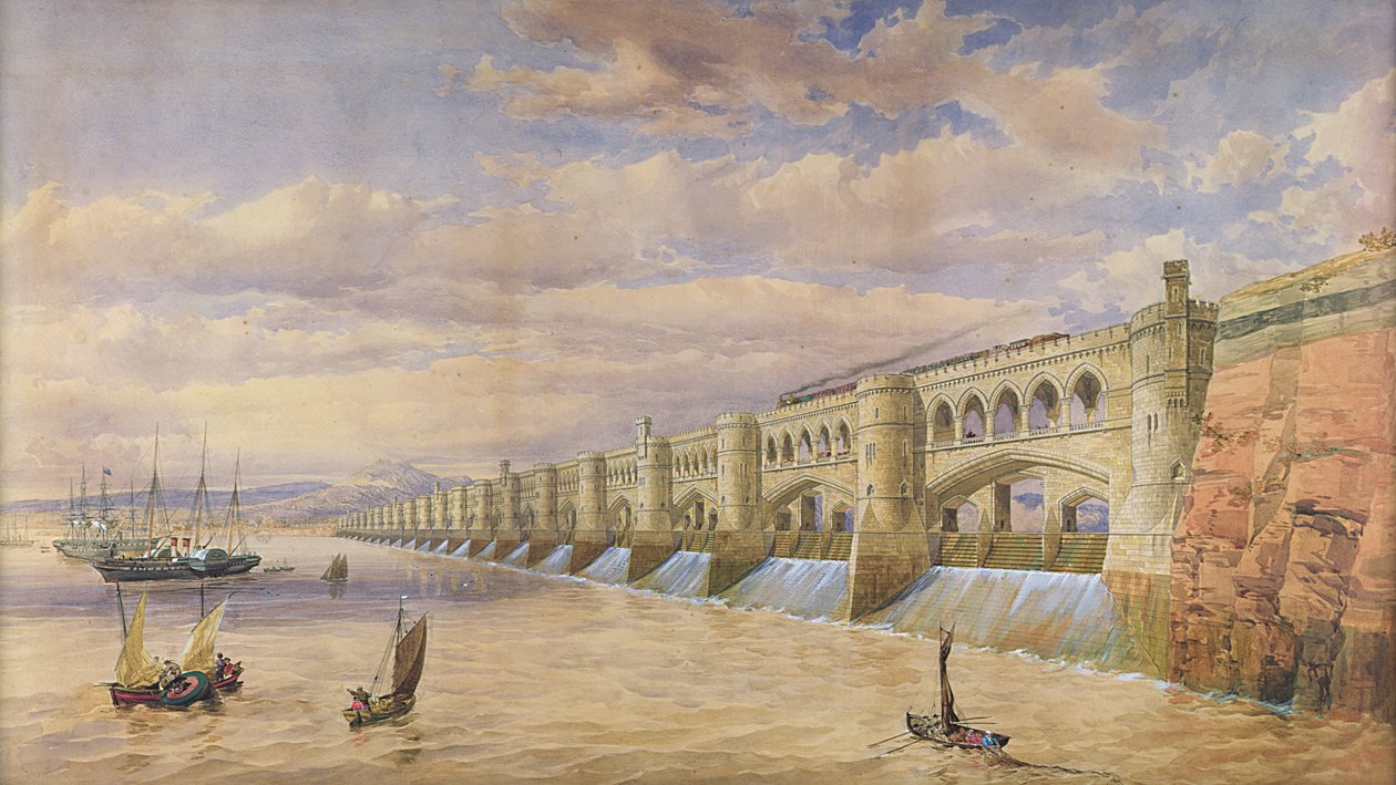 Propuesta de presa en el río Severn de Thomas Fulljames