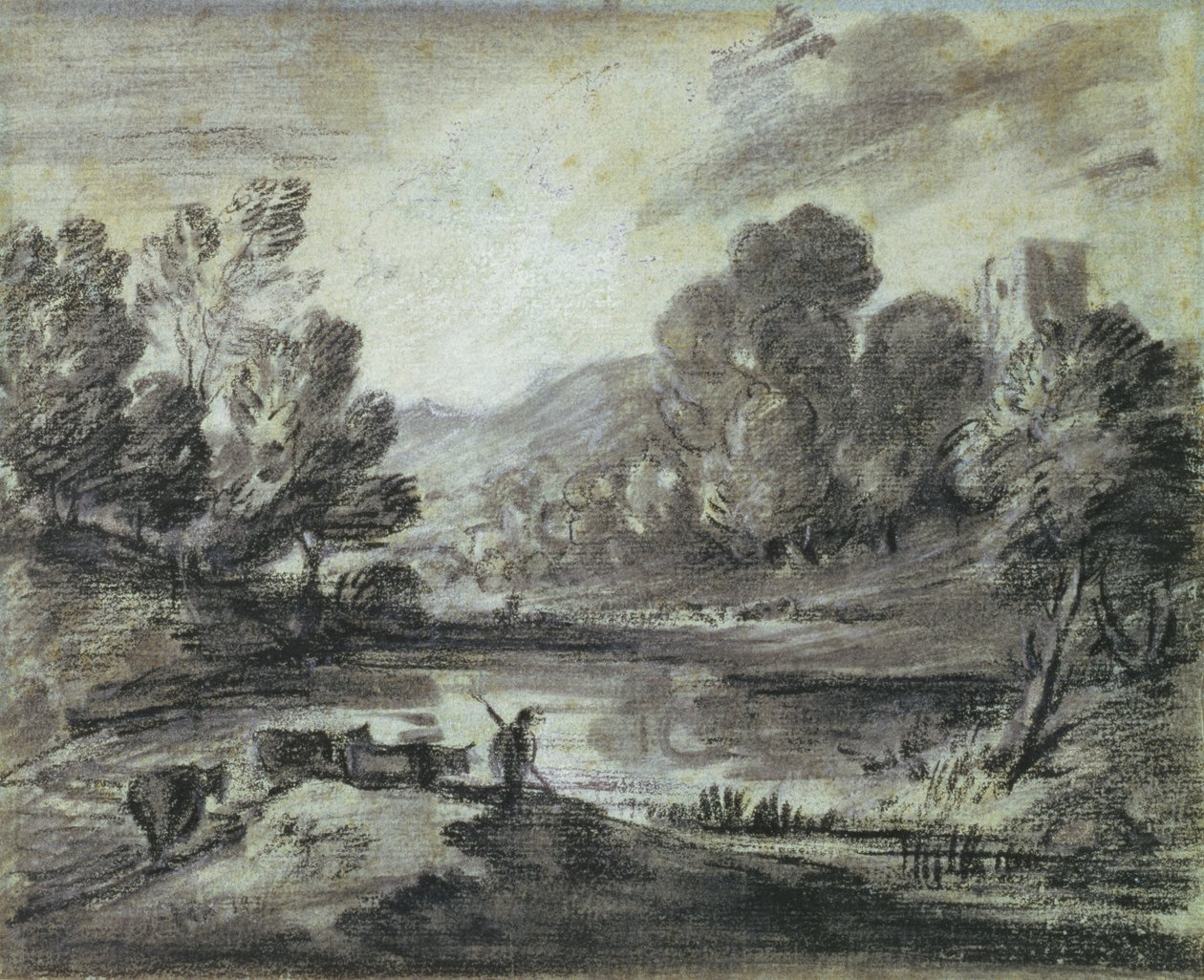 Un Paisaje Montañoso, c.1775-80 de Thomas Gainsborough