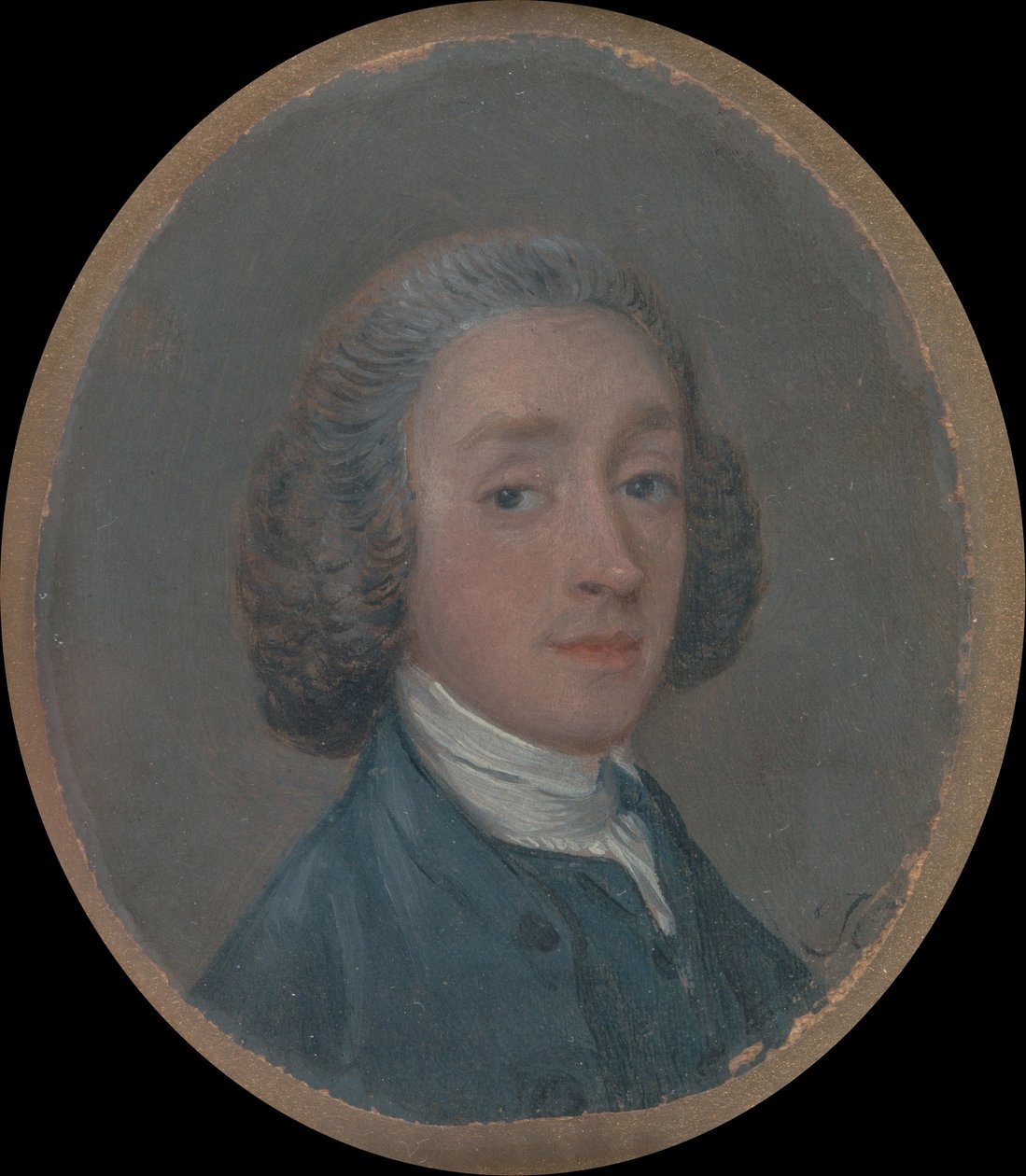 Retrato de un joven con cabello empolvado de Thomas Gainsborough