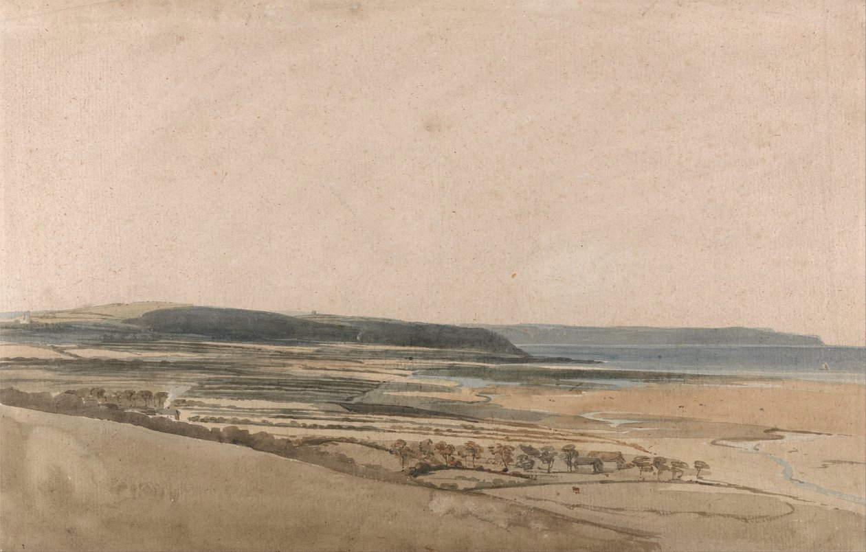 Estuario en el río Taw, Devon de Thomas Girtin