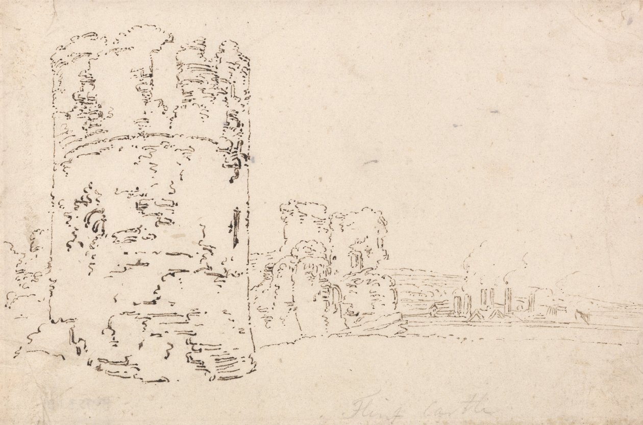 Castillo de Flint de Thomas Girtin