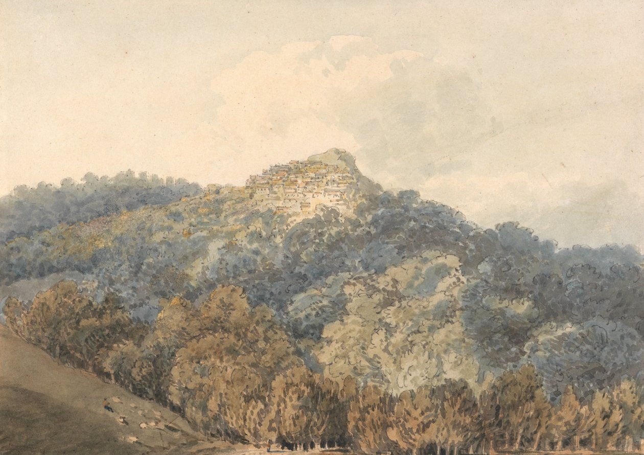 Rocca del Papa, con Monte Cavo de Thomas Girtin