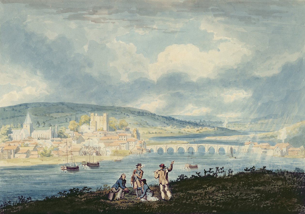 Rochester, desde el norte, c.1790 de Thomas Girtin