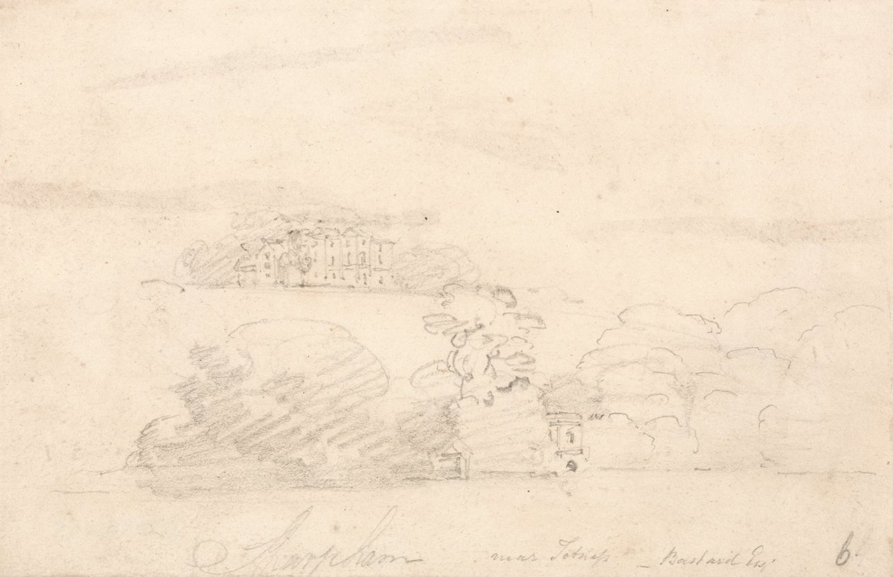 Sharpham, cerca de Totnes, Devon de Thomas Girtin