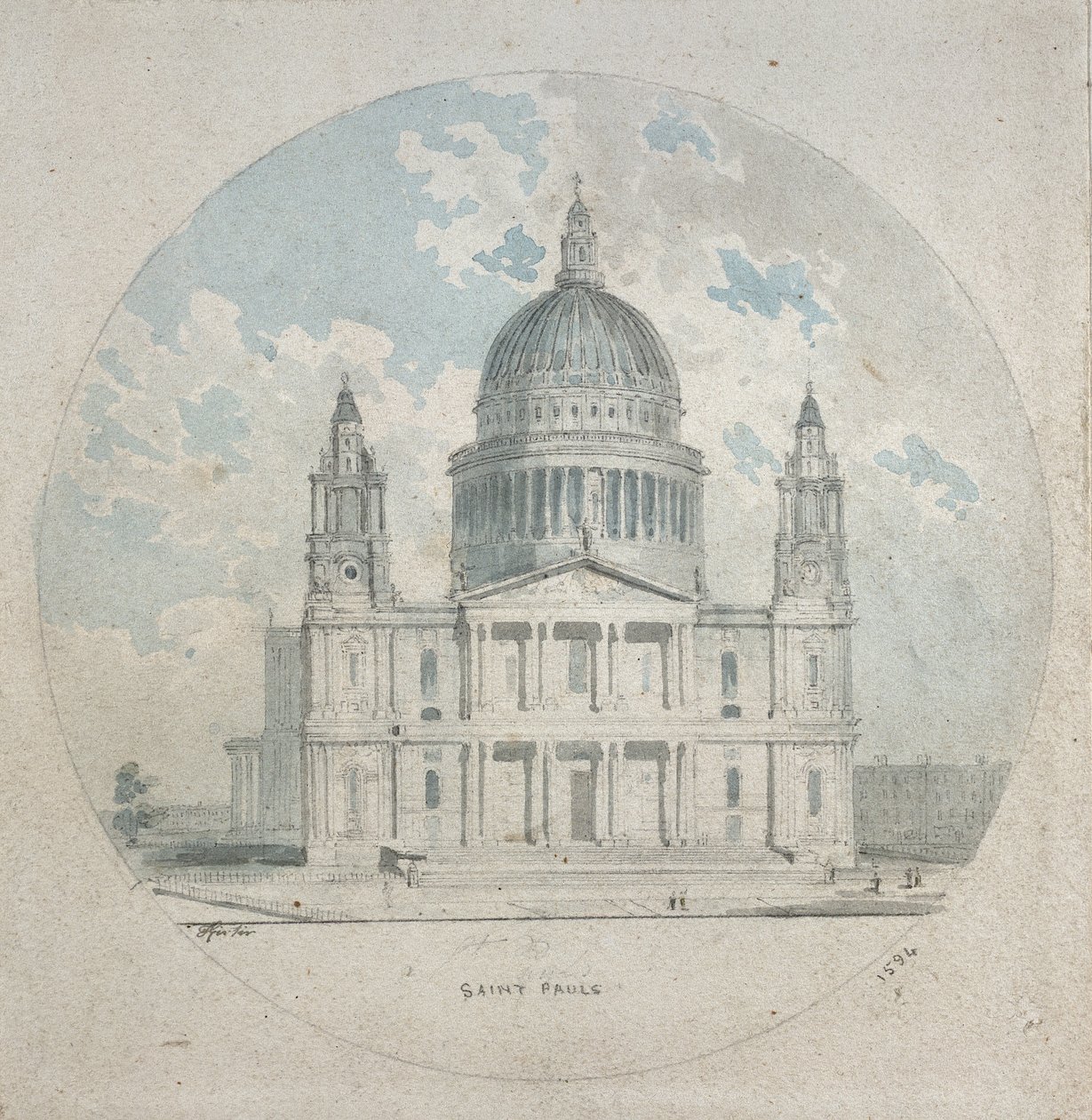 Catedral de San Pablo, c.1790 de Thomas Girtin