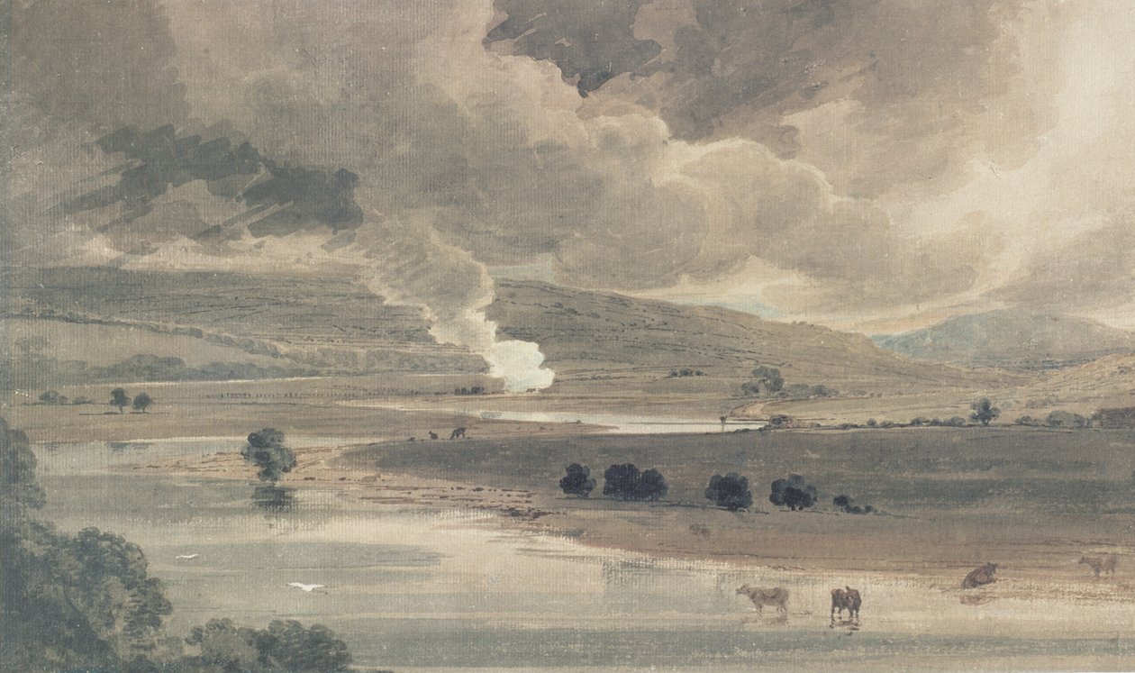 El río Wharfe, 1801 de Thomas Girtin