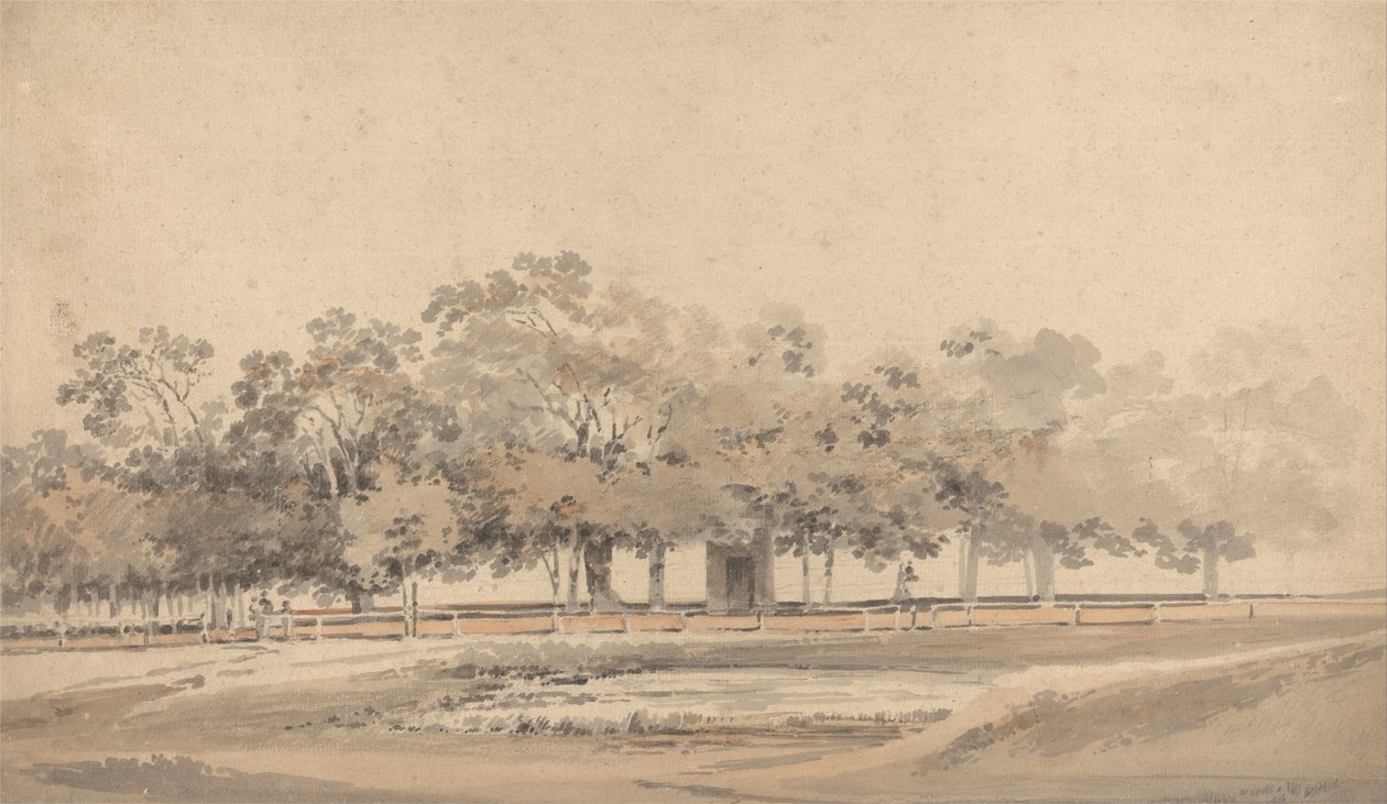 Árboles en Hyde Park, Londres de Thomas Girtin