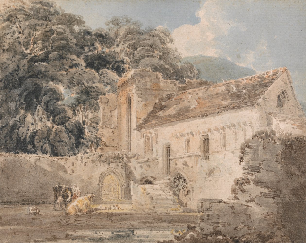 Abadía de Valle Crucis, Denbighshire de Thomas Girtin