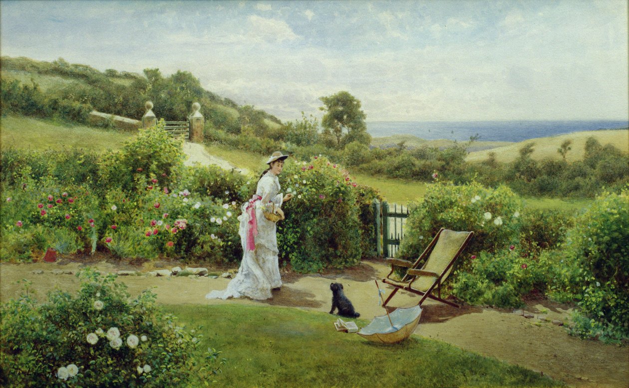 En el jardín, 1903 de Thomas James Lloyd