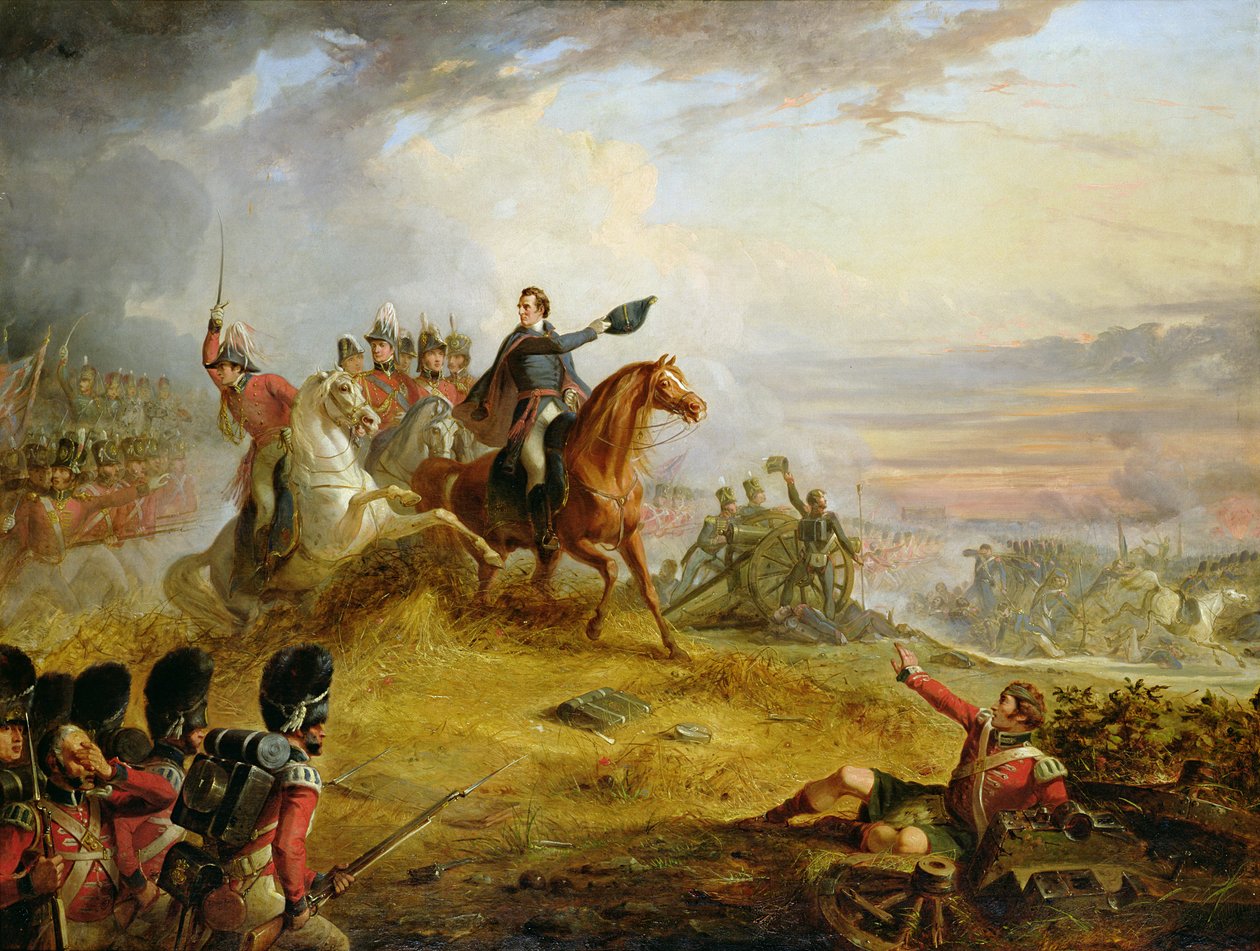 Un incidente en la Batalla de Waterloo en 1815 de Thomas Jones