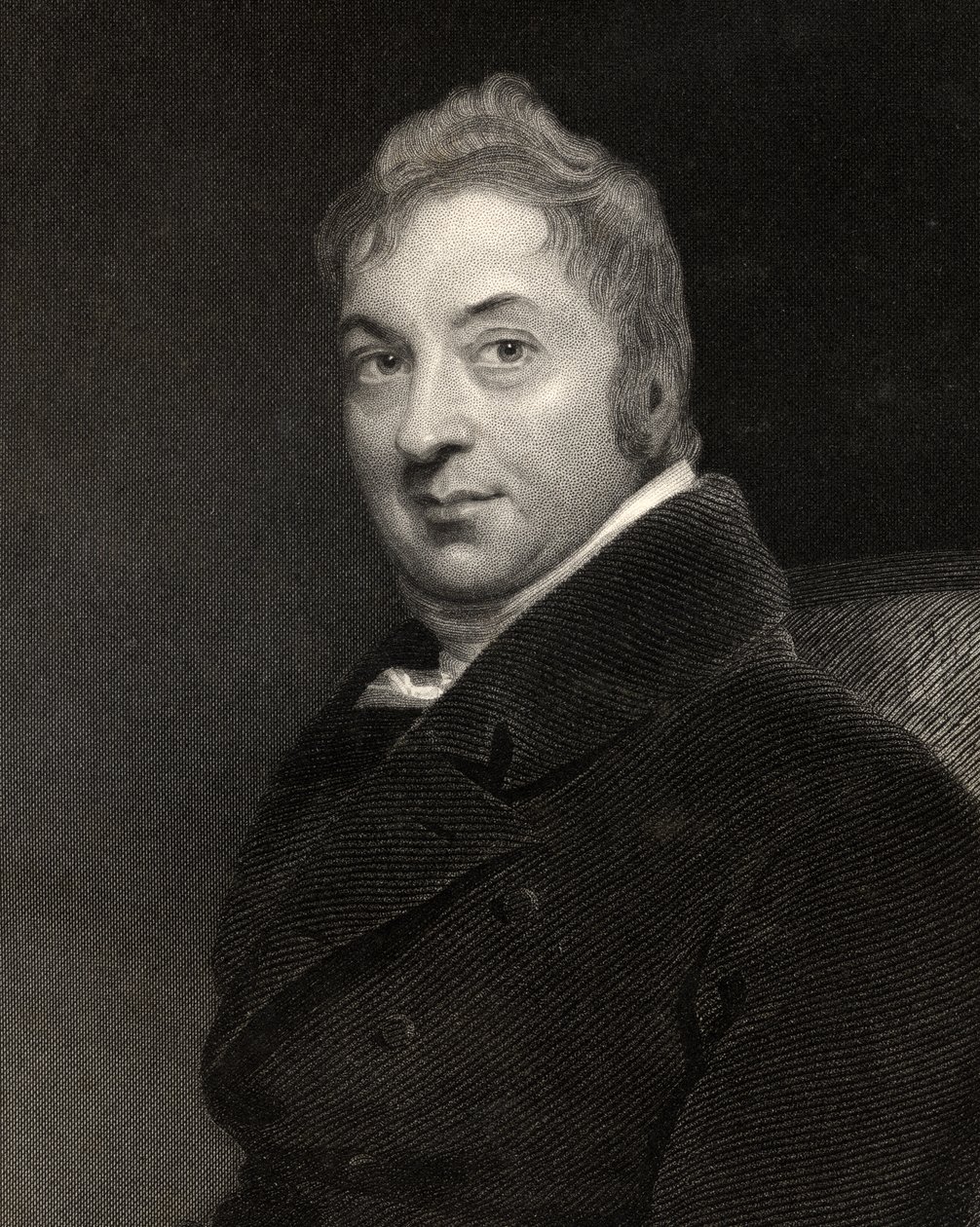 Edward Jenner, grabado por W.H. Mote, de 