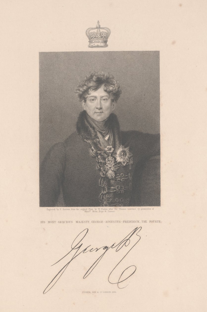 George-Augustus-Frederick, el Cuarto, 1831 de Thomas Lawrence