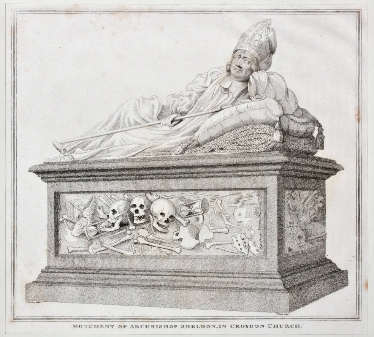 Monumento del arzobispo Sheldon en la iglesia de Croydon, 1794 de Thomas Lawrence