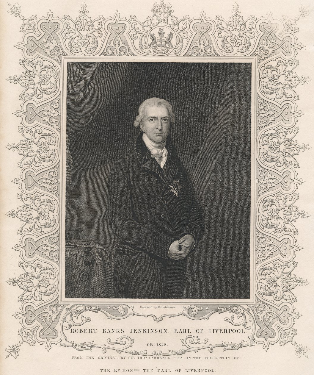 Robert Banks Jenkinson, 2º Conde de Liverpool de Thomas Lawrence
