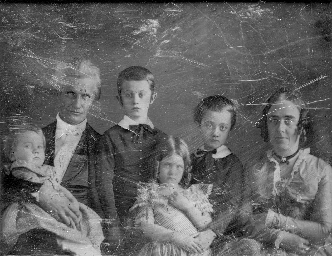 Retrato del Reverendo Artemus y familia de Thomas M. Easterly