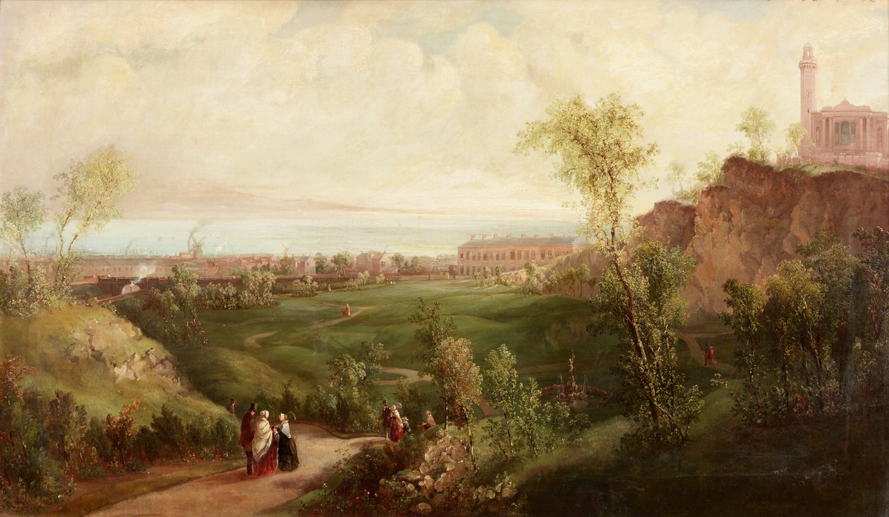 El viejo Leith Walk, Edimburgo, c.1840-45 de Thomas Miles Richardson