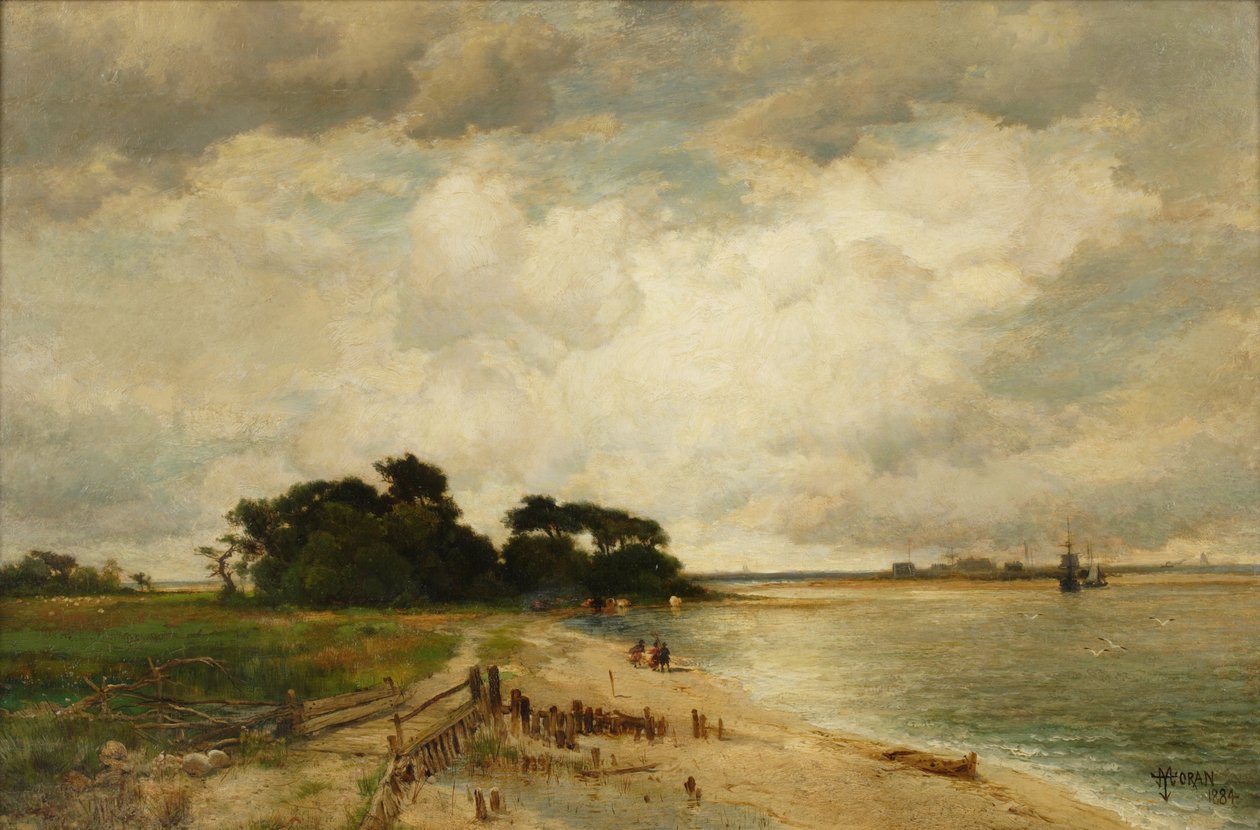 Three Mile Harbor de Thomas Moran