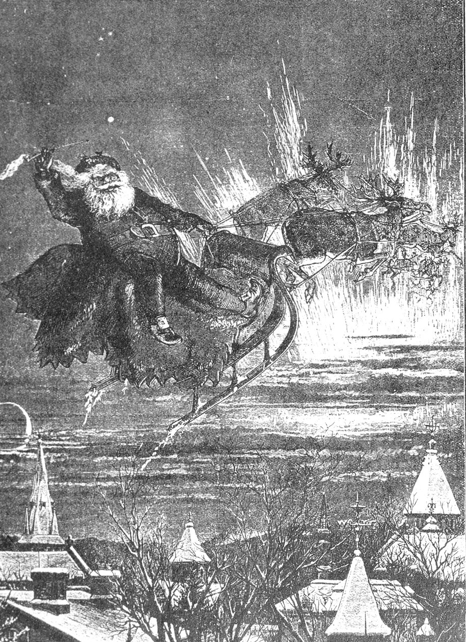 Una visita de San Nicolás, 1860s de Thomas Nast