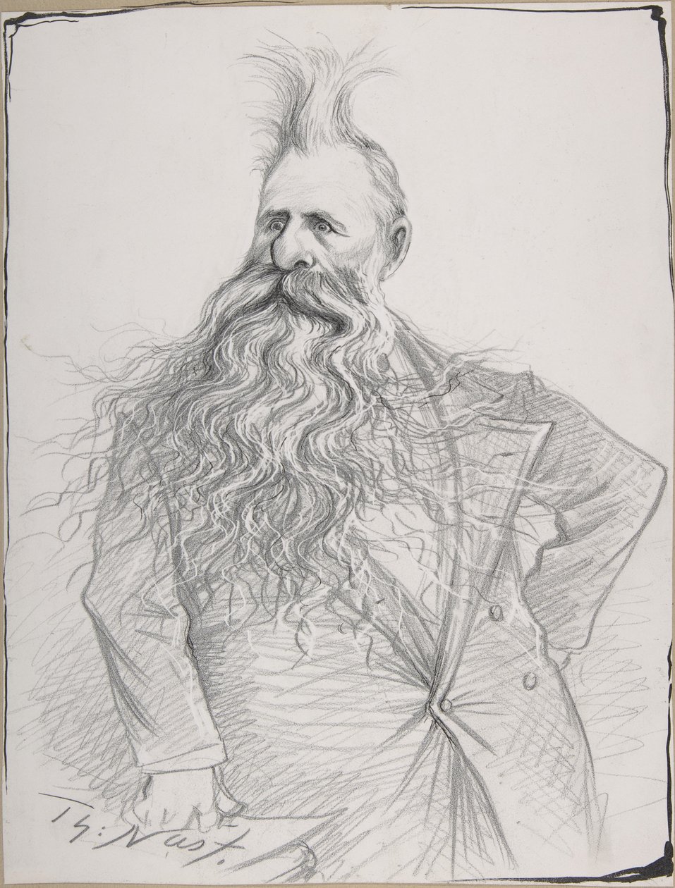 Caricatura del senador Joseph N. Dolph de Thomas Nast
