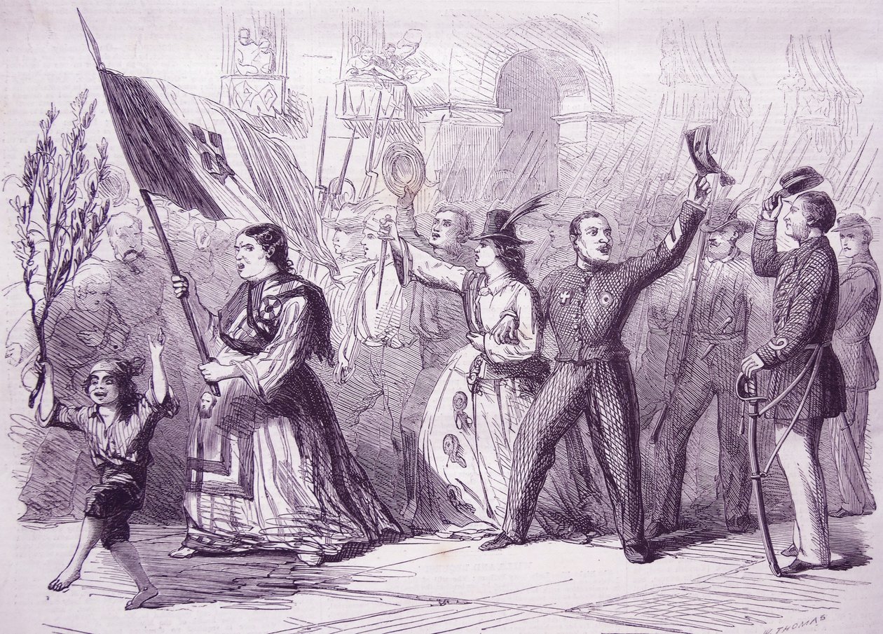 La Revolución en Nápoles, 1860 de Thomas Nast