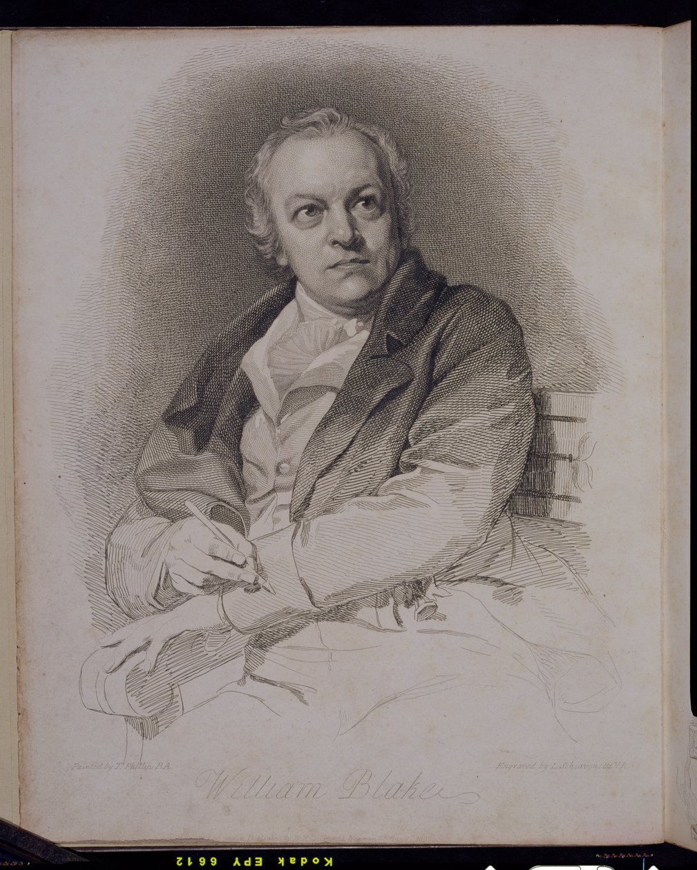 William Blake (1757-1827) grabado por Luigi Schiavonetti (1765-1810) de Thomas Phillips