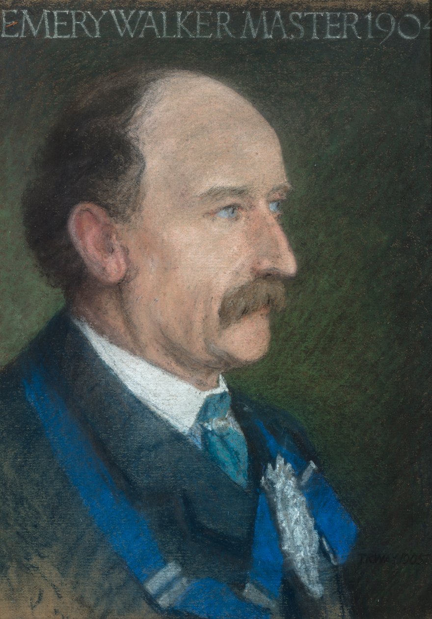 Emery Walker, Maestro del Gremio de Trabajadores del Arte en 1904 de Thomas Robert Way